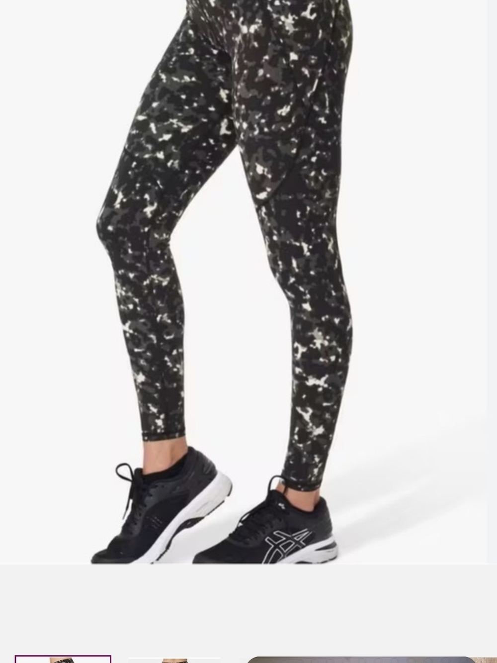 Sweaty Betty The Power Legging Black Camo Size XL
